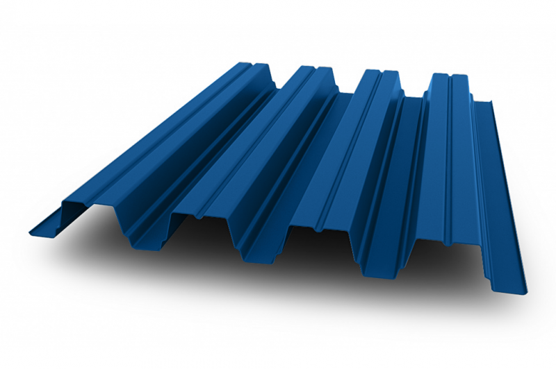 профнастил окрашенный синий н75 0.7x750 мм
