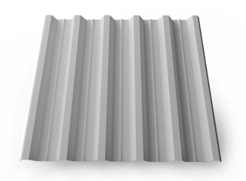 профнастил окрашенный светло-серый нс44 0.7x1000 мм