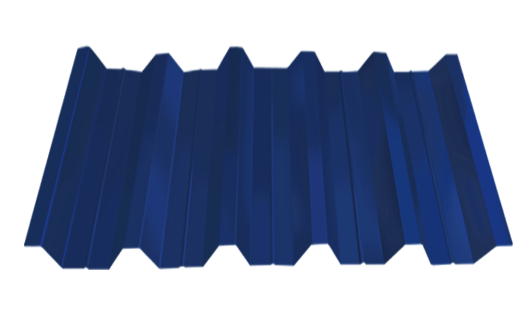 профнастил окрашенный синий нс44 0.7x1000 мм